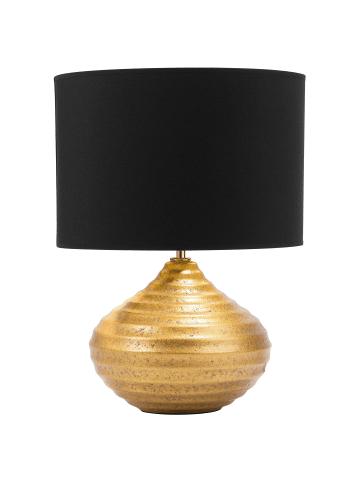 Beliani Tischleuchten KUBAN in Gold/Schwarz - (W) 32 x (H) 42 x (L) 32 cm