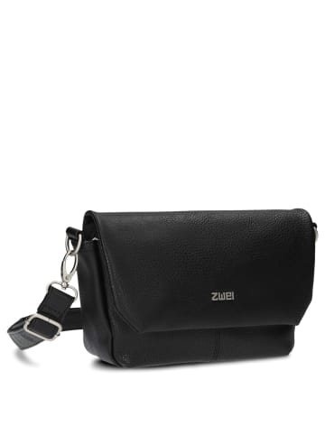 Zwei Mademoiselle M40 - Umhängetasche 28 cm (leo) in noir