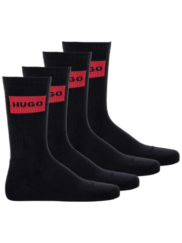 HUGO Socken 4er Pack in Schwarz