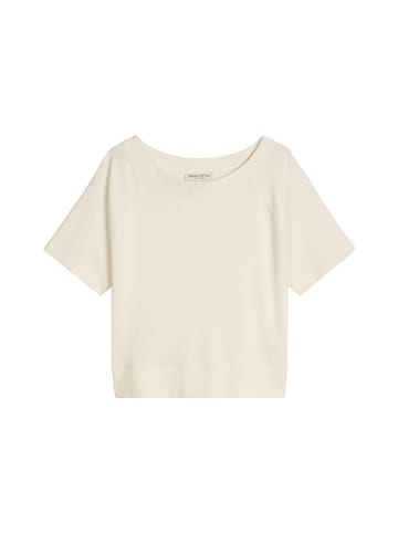 Marc O'Polo Kurzarm-Sweatshirt regular in White Cotton
