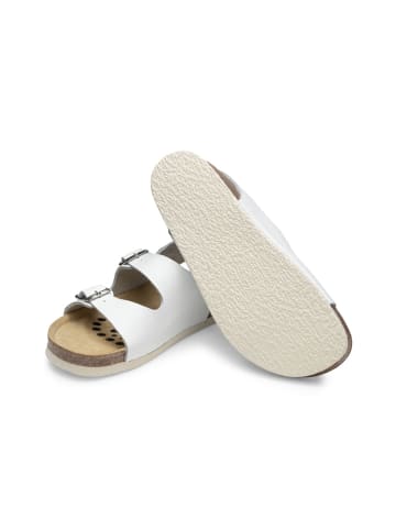 VITAFORM Vollrindleder Sandalen in weiß