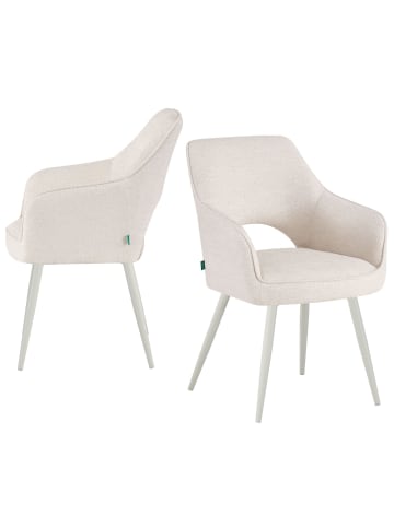 DUBI Möbel 2er-Set: Drehstuhl THOMAS-MOMO in Weiß - (B)57 x (H)86 x  (T)63 cm