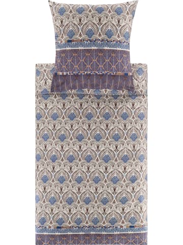 Bassetti Fein Satin Kissenbezug Nairobi in braun-blau