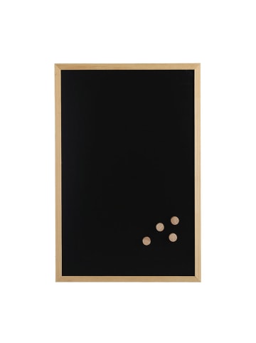 Kreidetafel, magnetisch in Schwarz, 60 x 40 cm