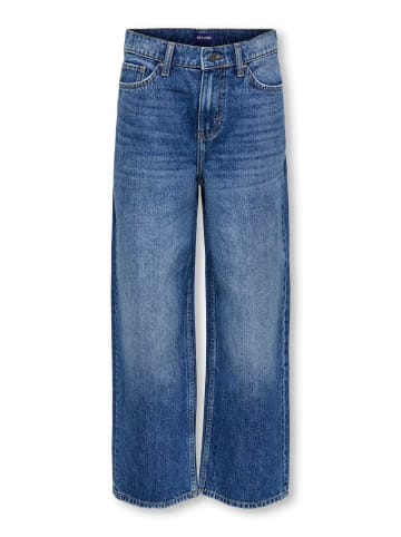 ONLY & SONS Junior Wide Fit Baggy-Jeans Osjremi in dark blue denim