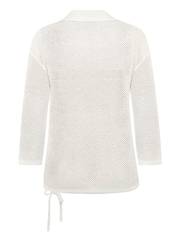 Betty Barclay Strickpullover mit Kragen in Patch Cream/Beige