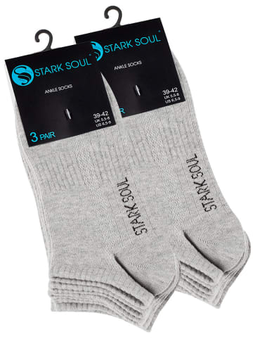 Stark Soul® Sneaker Socken 6 Paar Unisex in grau