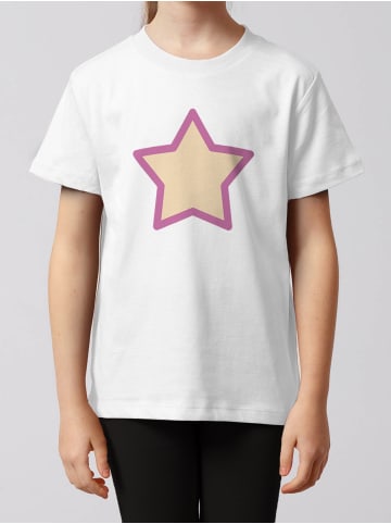 wat? Apparel T-Shirt Stern in Weiß