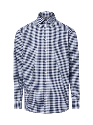 Nils Sundström Freizeithemd in indigo weiß - 0003