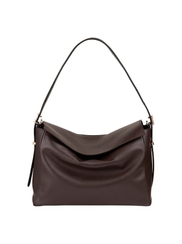 DuDu Schultertasche Leder 30 cm brown