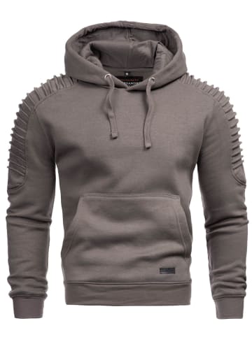 Alessandro Salvarini Hoodie AS-074 in Dunkelgrau