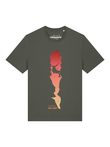 wat? Apparel T-Shirt There's no limit in Khaki