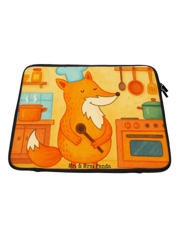 Mr. & Mrs. Panda Hülle Laptop Fuchs Koch Design ohne Spruch in Weiß