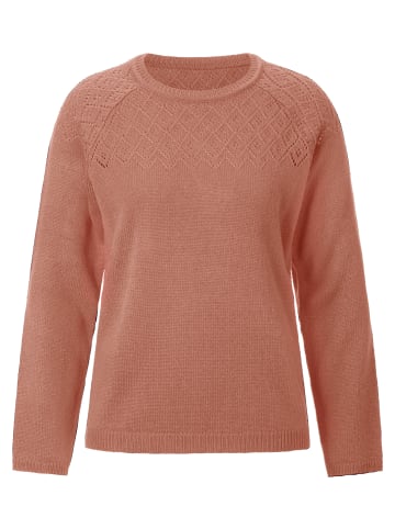 Sieh an! Ajour-Pullover in rosenholz