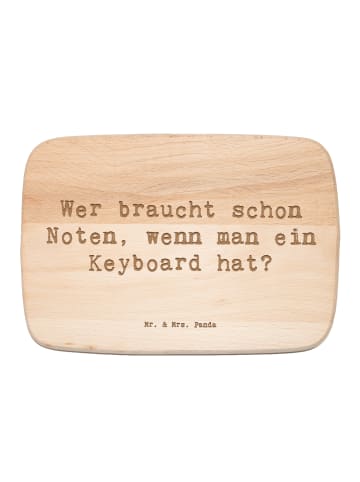 Mr. & Mrs. Panda Holz Schneidebrett Spruch Keyboard Freude mit S... in Transparent
