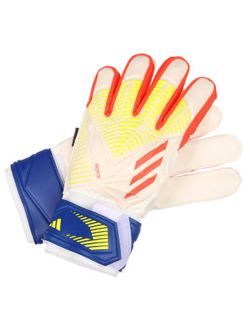 adidas Performance Torwarthandschuh Predator Fingersave Match in weiß / blau