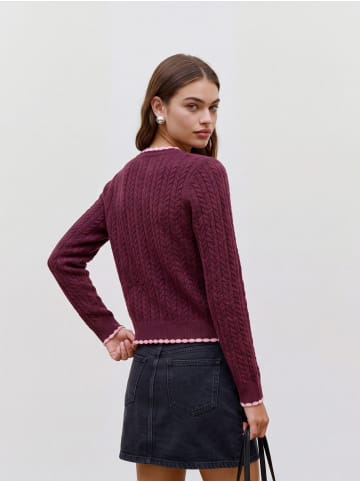Vero Moda Strickjacke in Tawny Port