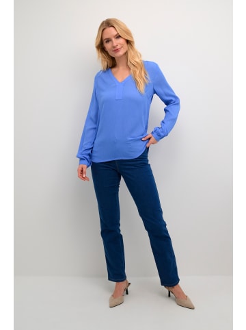 Kaffe Langarm-Bluse Amber in Ultramarine