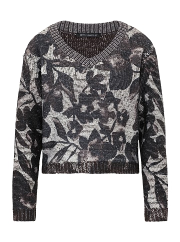 Betty Barclay Grobstrick-Pullover mit Pailletten in Beige/Braun