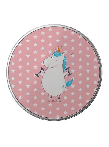 Mr. & Mrs. Panda Aufbewahrungsbox Einhorn Fitness ohne Spruch in Rot Pastell