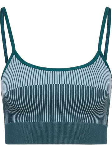 Hummel Sport-BH "Yoga Seamless Low Support Bra" in Blau