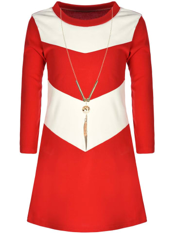 BEZLIT Kleid in Rot - Weiß