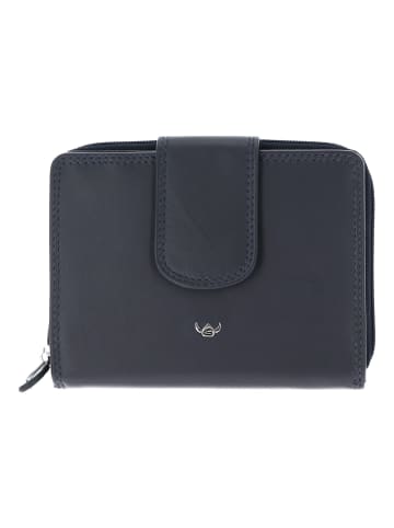 Golden Head Polo Geldbörse RFID Leder 12,5 cm marineblau