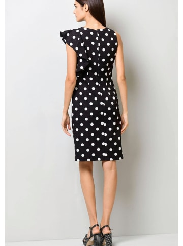 Alba Moda Kleid mit einseitigem Volant in schwarz