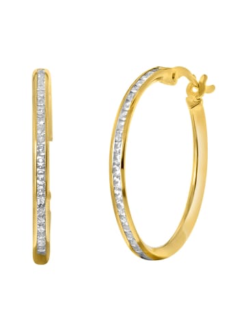 Lucardi 375 Gold Ohrringe Rund