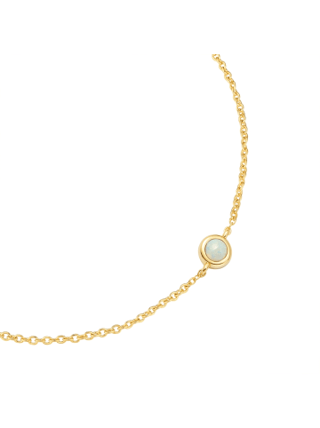 Glanzstücke München Armband aus Sterling Silber mit Opal (synth.) in gelbgold