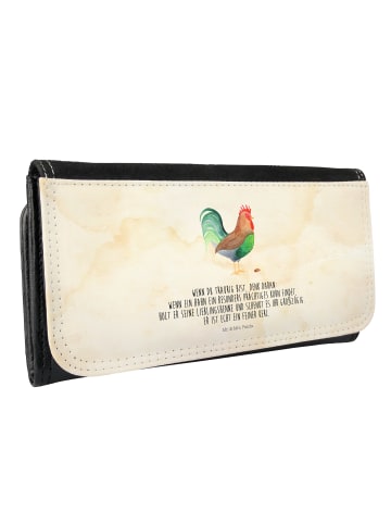 Wallet Hahn Korn mit Spruch in Vintage
