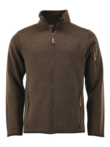 Tom Collins Strickfleecejacke Jatya in dunkelbraun