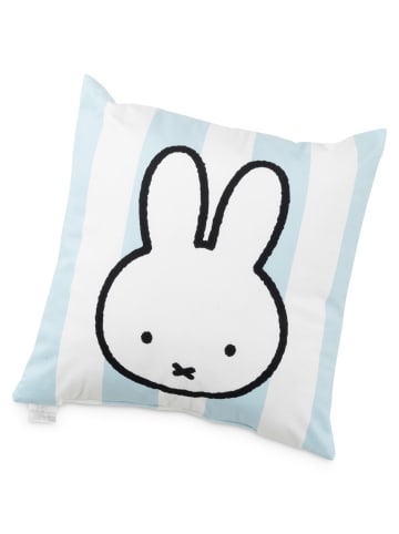Miffy Miffy Kissen Hase Plüsch Dekokissen Zierkissen Kopfkissen 40x40cm in blau/weiß