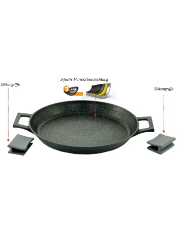 Cheffinger Aluguss Paella Bratpfanne Ø32cm in Schwarz