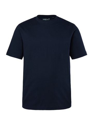 Men Plus Langer Schlafanzug in navy blau