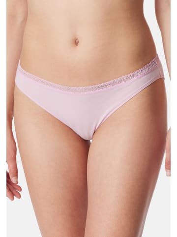 Schiesser Rio Slip Cotton Lace in Rosa / Beige