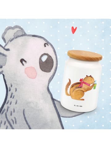Mr. & Mrs. Panda Vorratsdose Eichhörnchen Smoothie ohne Spruch in Weiß
