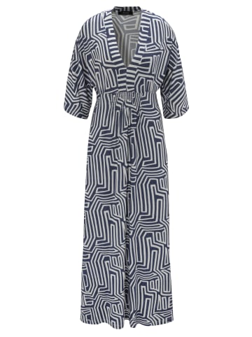 Aniston SELECTED Sommerkleid in jeansblau-weiß