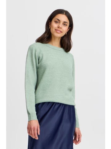 Fransa Strickpullover langarm FRELLIS Regular fit in Green Bay Melange