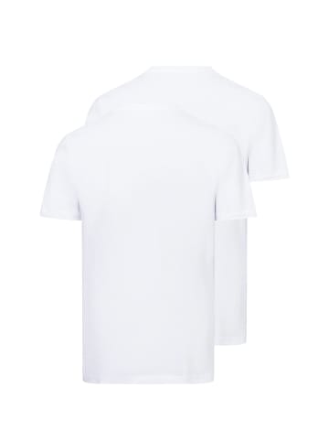 Ragman Doppelpack T-Shirt in weiß