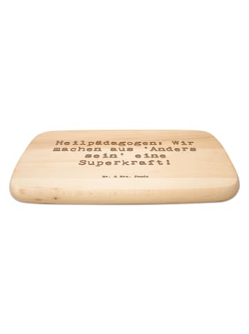 Mr. & Mrs. Panda Frühstücksbrettchen Spruch Heilpädagogin Superk... in Transparent