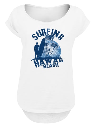 F4NT4STIC Long Cut T-Shirt Hawaii Surf Beach Summer in weiß