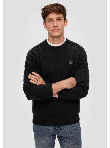 s.Oliver Strickpullover langarm in Schwarz