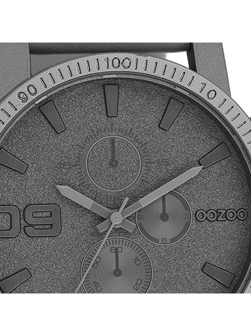 Oozoo Analog-Armbanduhr Oozoo Timepieces dunkelgrau extra groß (ca. 48mm)