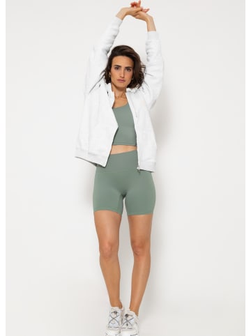 SASSYCLASSY Kurze Sportleggings in Grün