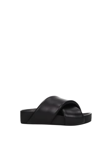 Jil Sander Schwarz Leder Hausschuhe