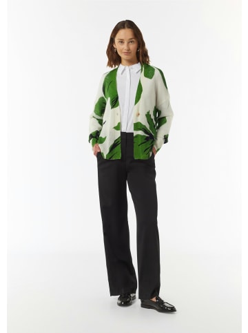comma Strickjacke langarm in Mehrfarbig-weiß