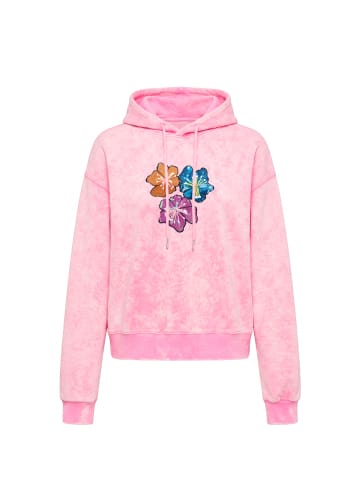 IZIA Women Hoodie in Rose