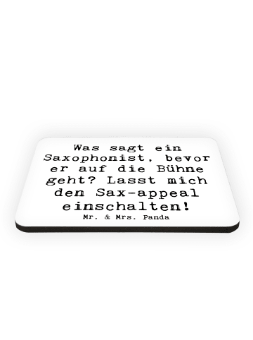 Mr. & Mrs. Panda magnet Spruch Magischer Saxophon-Charme mit Spruch in Weiß