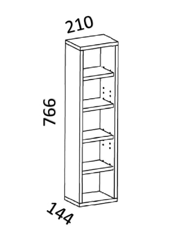 VCM  Holz CD DVD Stand Deko Regal Rasato in Buche